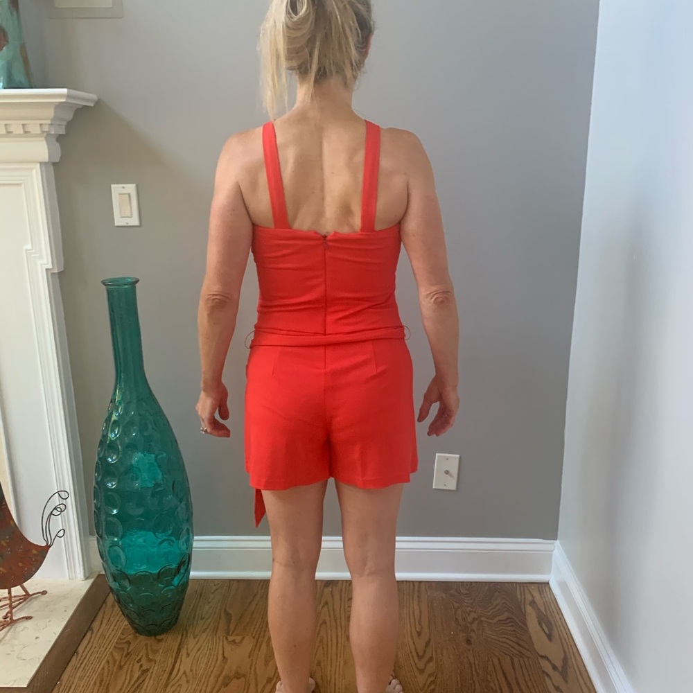 Cache Halter Romper Jumpsuit Skort Size 2 - image 3